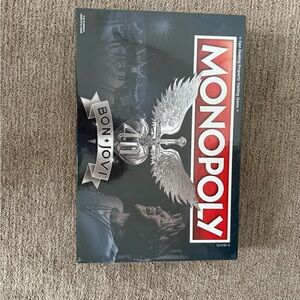 Monopoly Bon Jovi Edition Board Game - Black and Silver